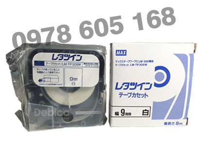 LM-TP309W, Nhãn trắng LM-TP309W (9mm, 8m/cái)