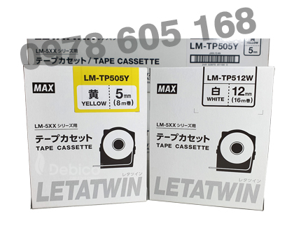 LM-TP512Y, Nhãn vàng LM-TP512Y (12mm, 8m/cái)